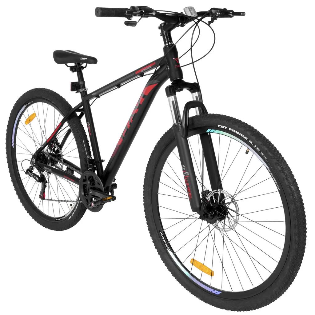 Davi Montaro Aluminium, 29", 170–195 cm, 21 speeds, Black/Red