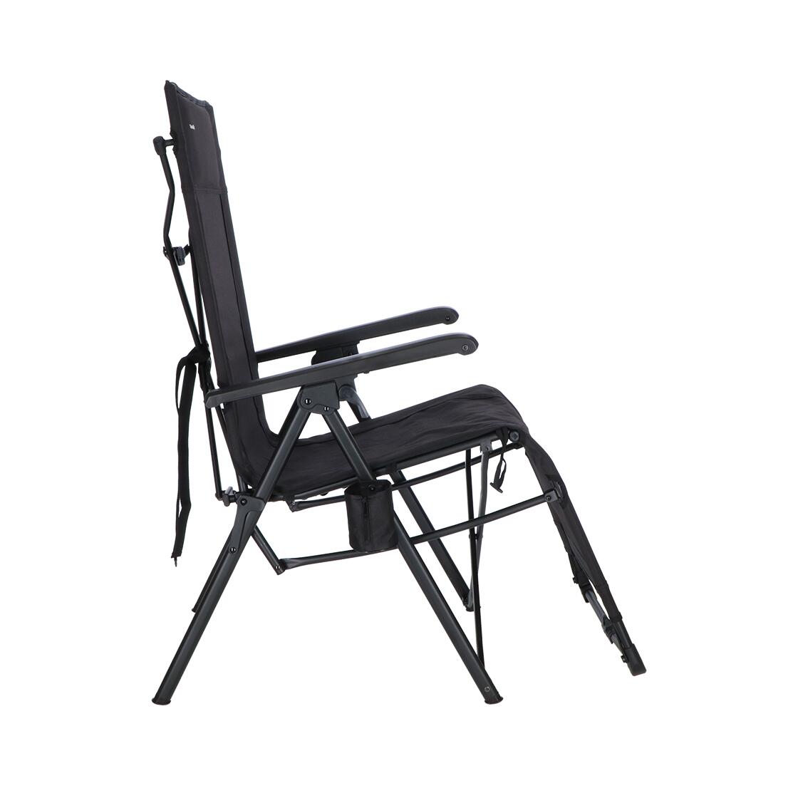 Travellife Festo chaise réglable relax pliable graphite black 2/5