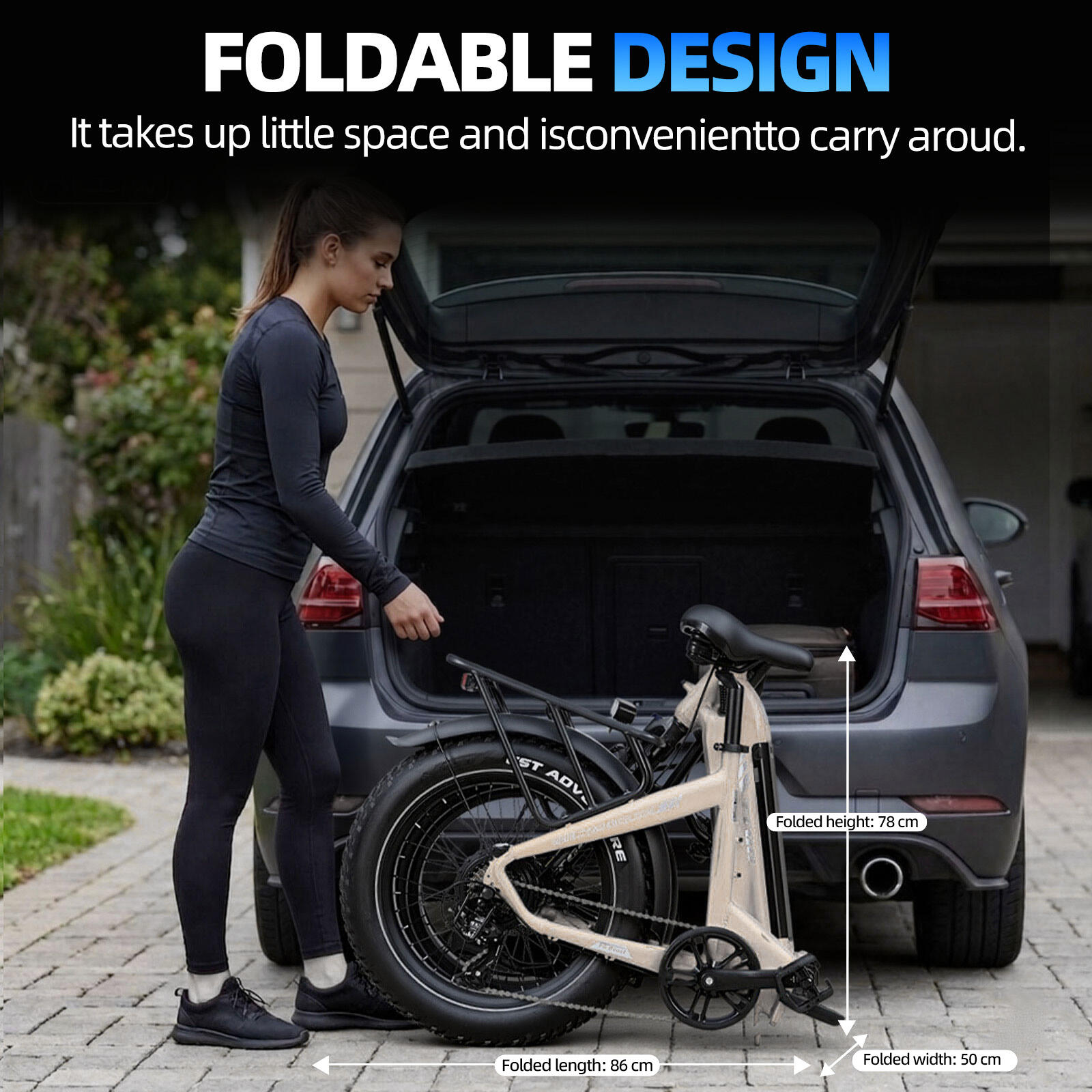 Elektrische fiets voor volwassenen TTGO F6 Boost batterij 48V18Ah motor 250W 14/15