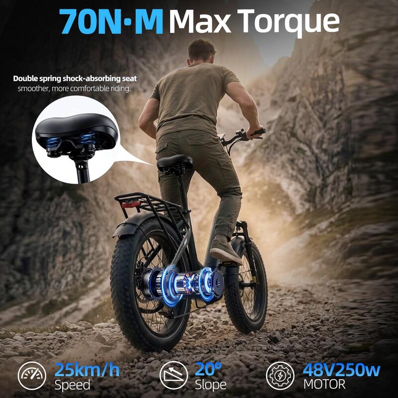 Bicicletă electrică all-terrain TTGO F6 Boost cu baterie  senzor de cuplu