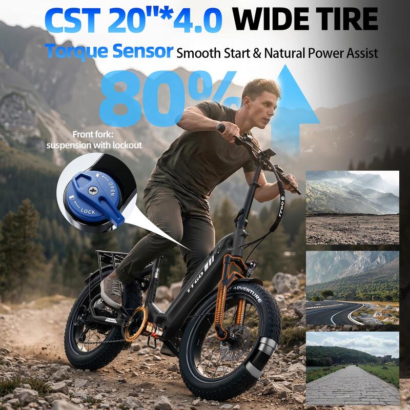 Bicicletă electrică all-terrain TTGO F6 Boost cu baterie  senzor de cuplu