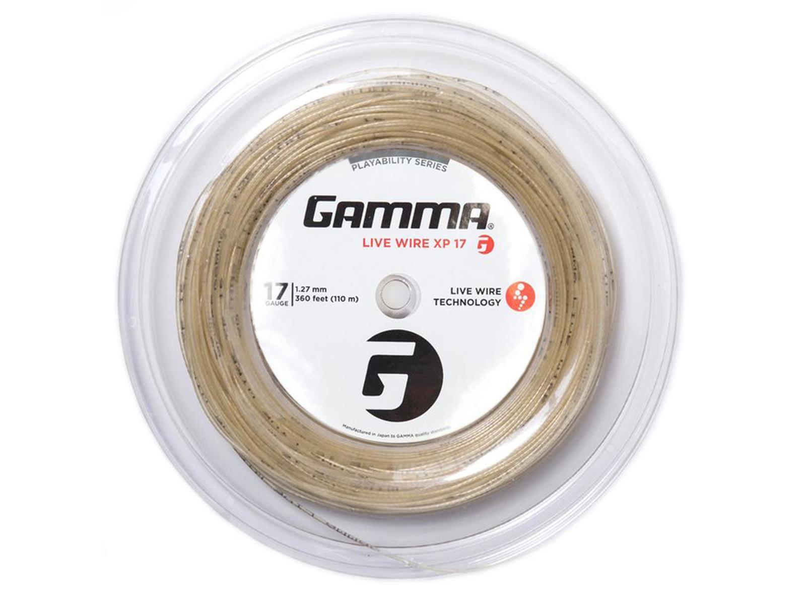 Gamma Tennissaite Live Wire XP 17 (1.27 mm) Natur 110 m Rolle 1/2