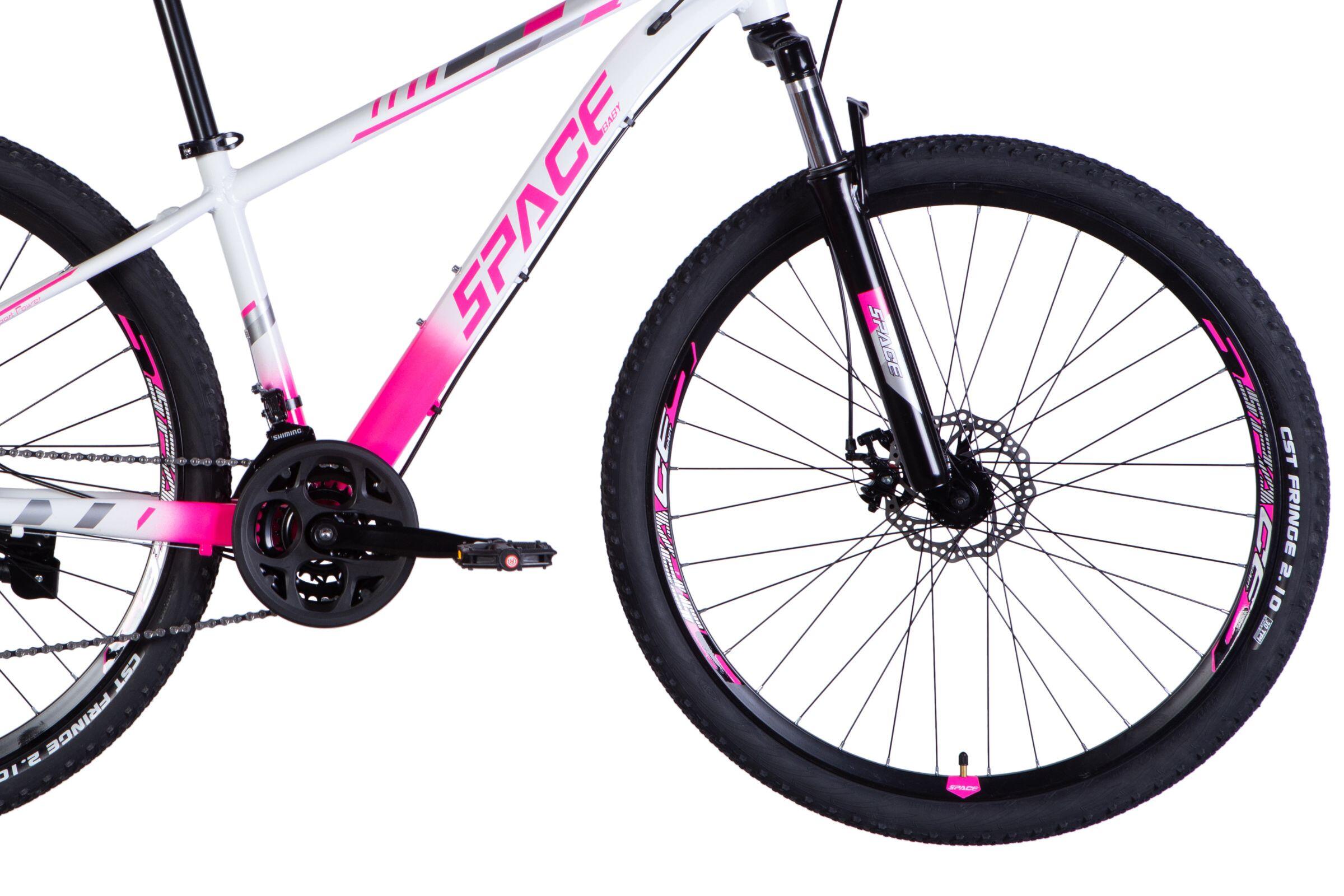 MTB 26" Mercury Ultra alluminio 21 velocità 145-170 bianco/rosa 2/5