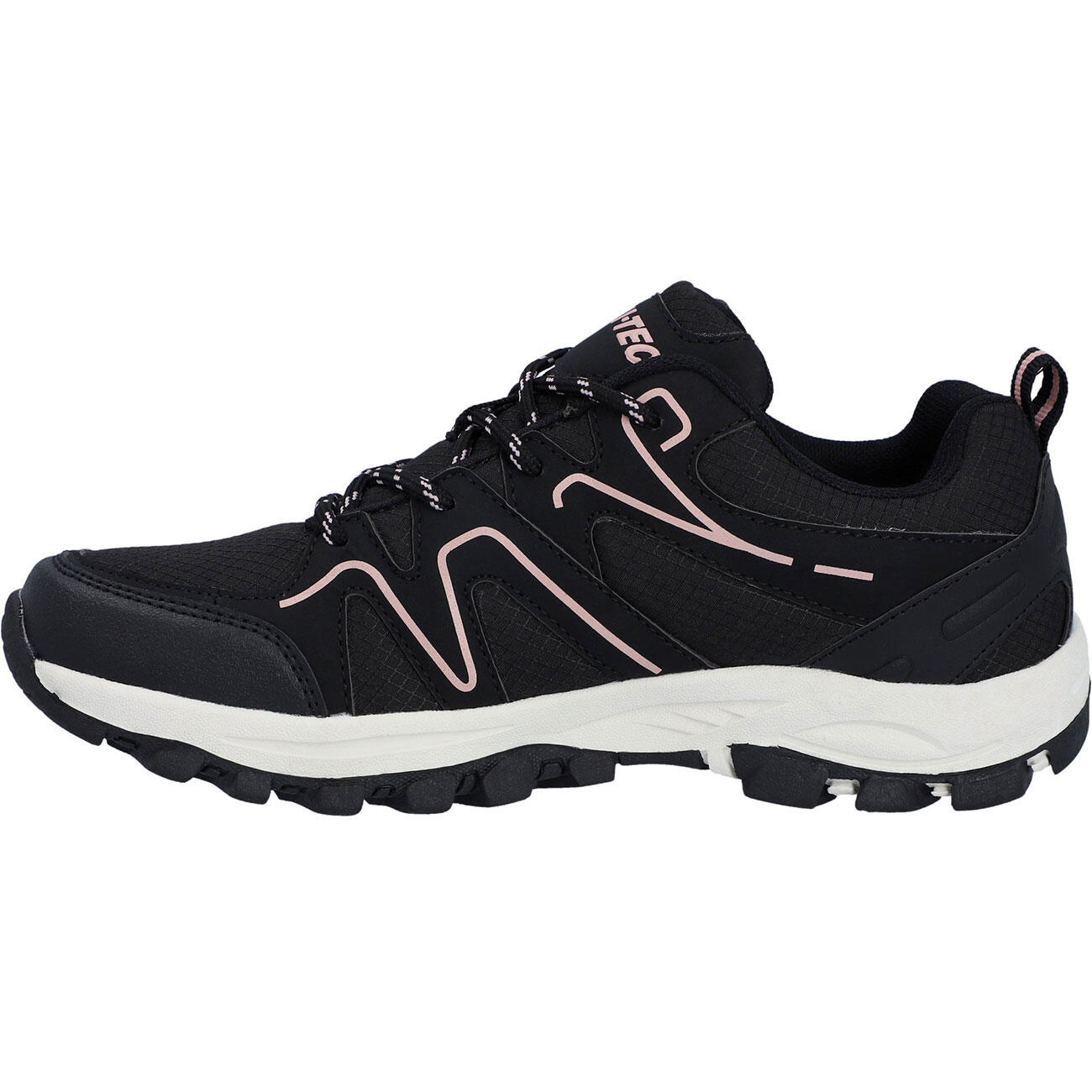 HI-TEC Hi-Tec Wandelschoen Caracal   - Dames - Zwart / Roze Veterschoenen 4/7