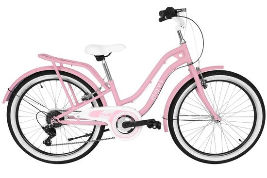 Vélo de ville enfant 24 pouces 9-12 ans Molli Style cadre robuste 14" 7 vitesses