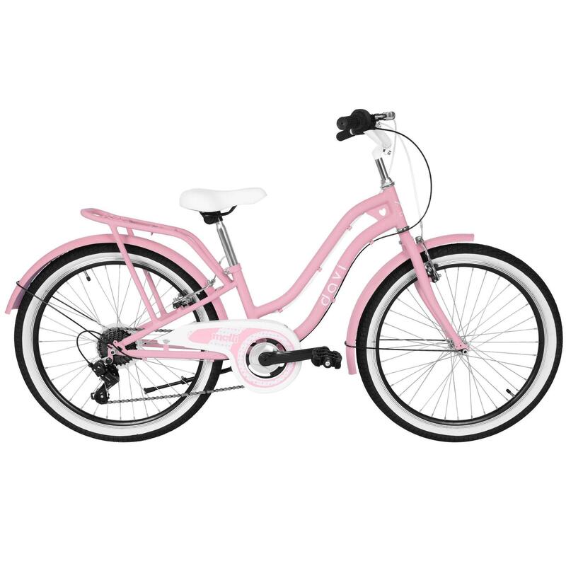 Bicicletă copii 24" Davi Molli Trend 7 viteze 130-165 roz