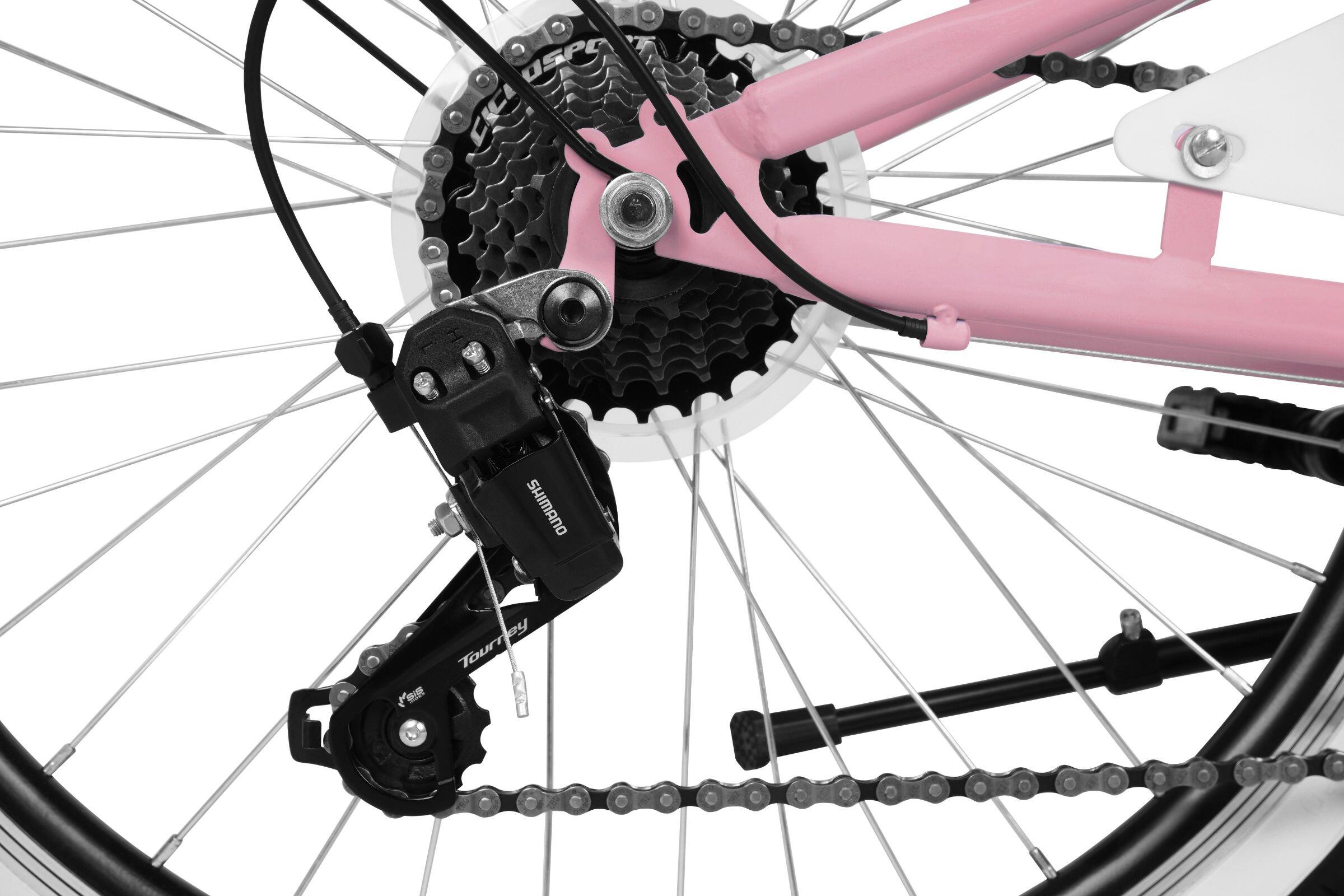 Bicicletta bambino 24" Davi Molli Style 7 velocità 130-165 rosa 5/6