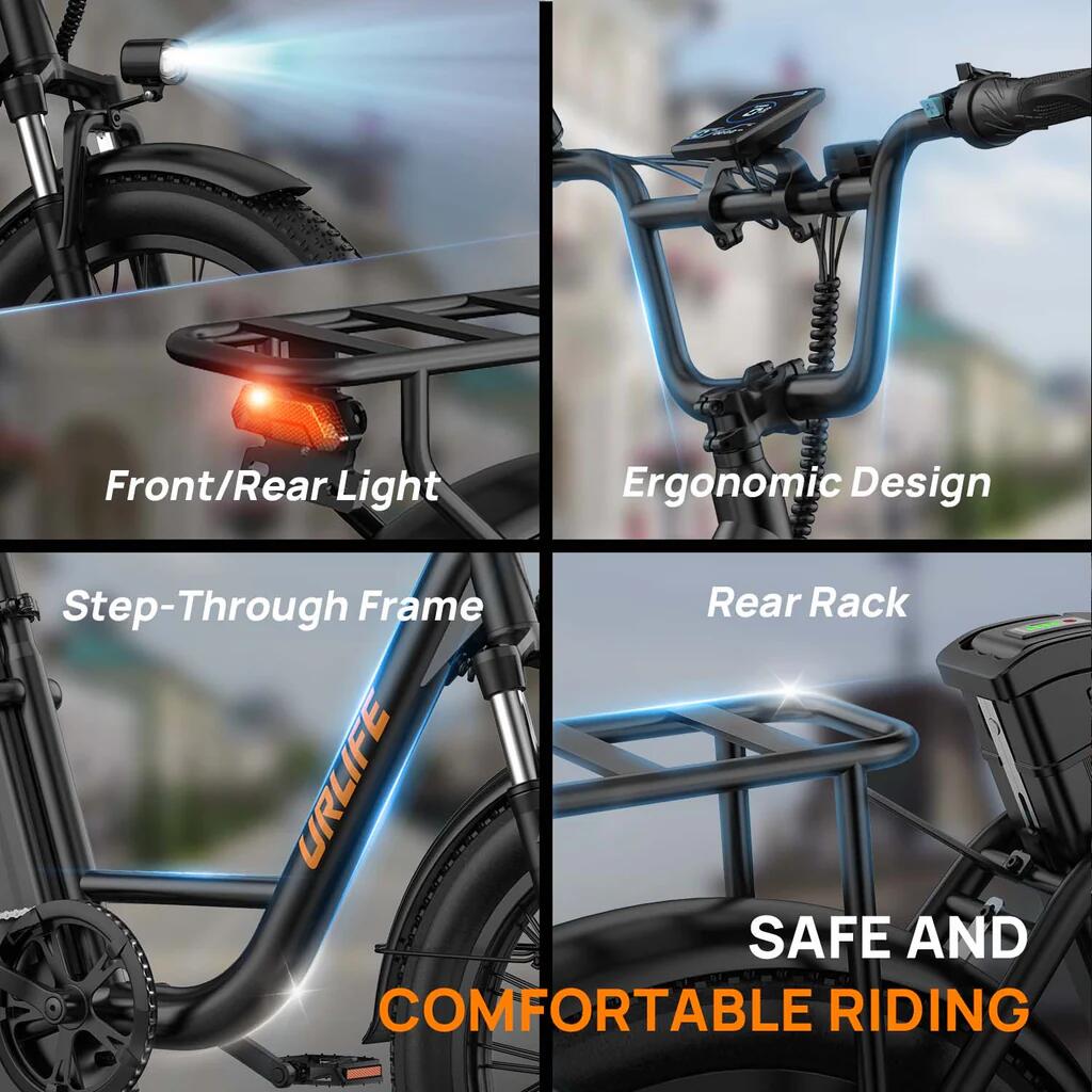 URLIFE E20 Pendler-E-Bike mit 48V 13Ah Akku 7/7