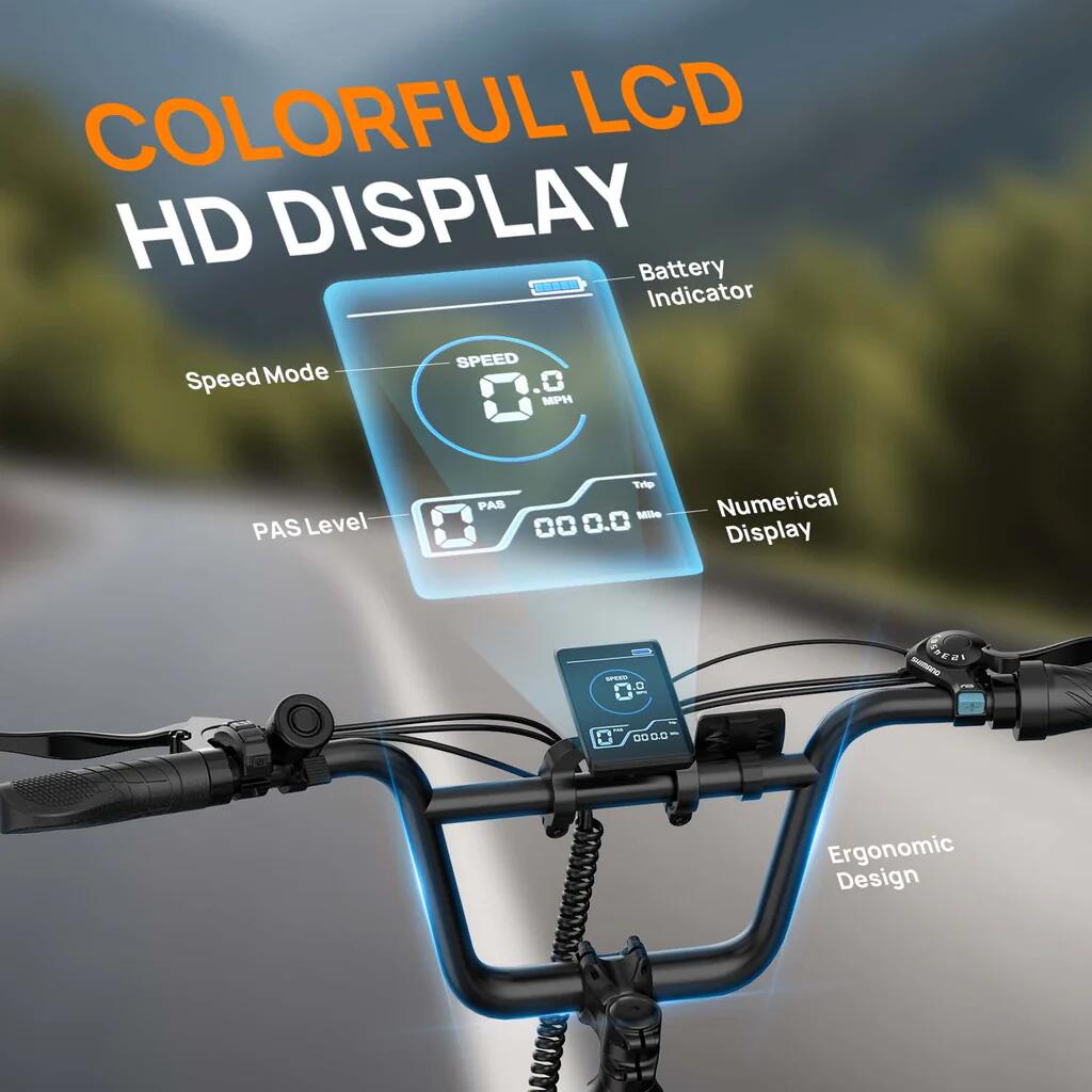 URLIFE E20 Pendler-E-Bike mit 48V 13Ah Akku 5/7