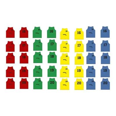 Set van 5 trainingshesjes softee - groen.