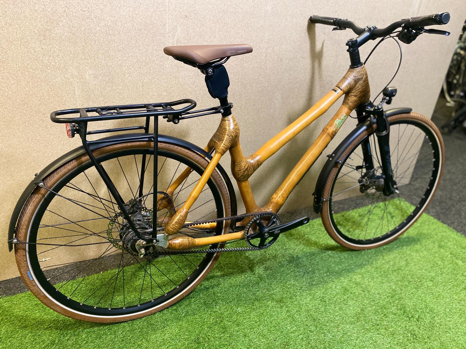 MYBOO Kuro 2024, bamboe frame, 55 cm, bruin 3/7