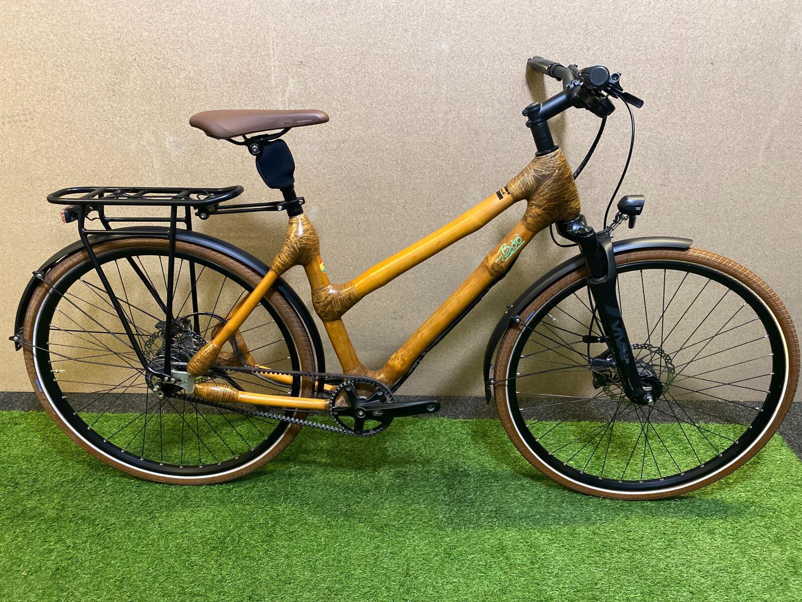 MYBOO Kuro 2024, bamboe frame, 55 cm, bruin 2/7