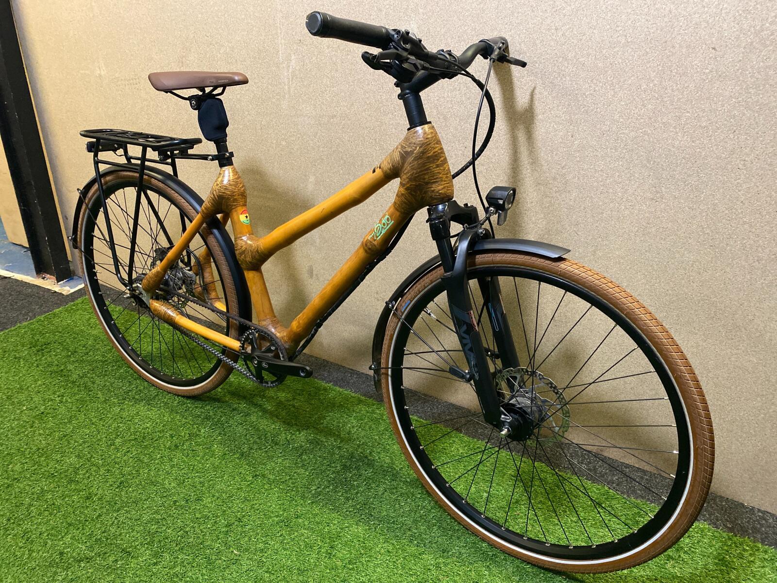 MYBOO Kuro 2024, bamboe frame, 55 cm, bruin 6/7