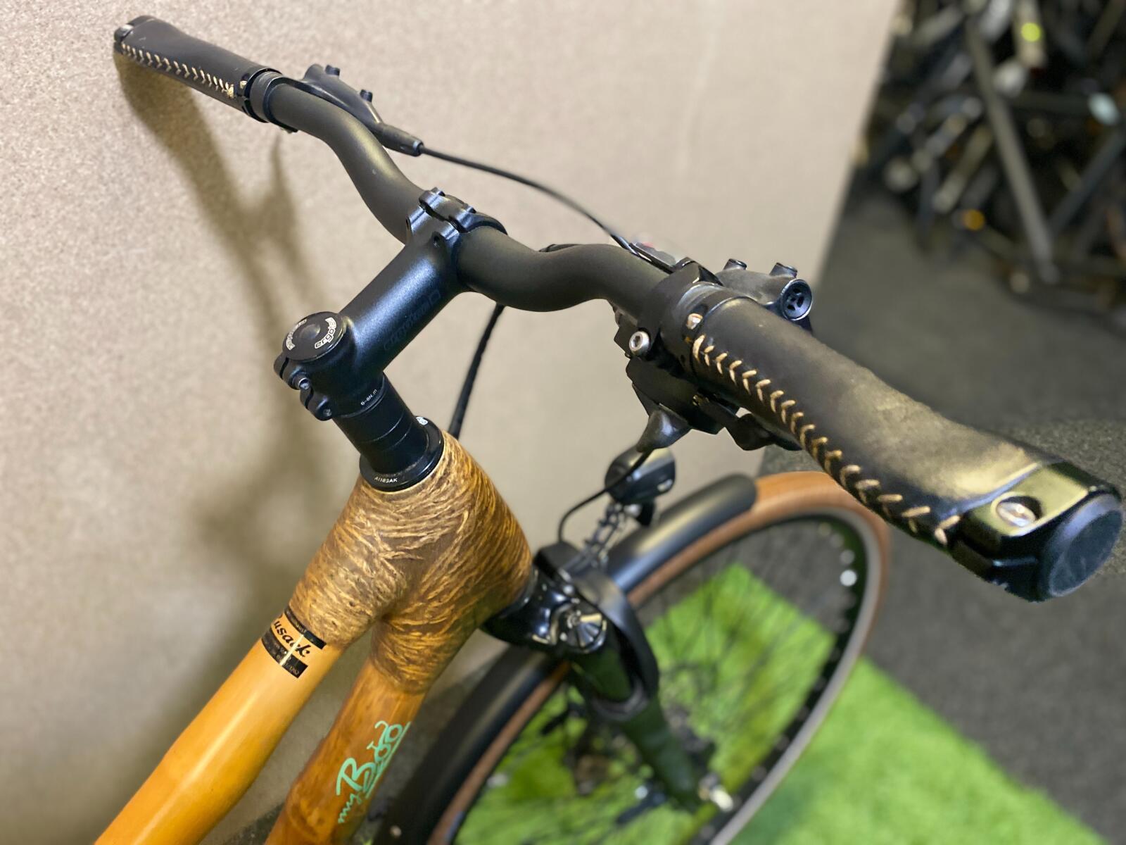 MYBOO Kuro 2024, bamboe frame, 55 cm, bruin 5/7