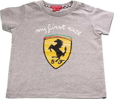 T-shirt per bambini Ferrari My First Rac Grigio Melange