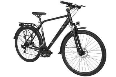 Trekkingfiets davi adventuro, 28", 160–185 cm, 21 versnellingen, zwart