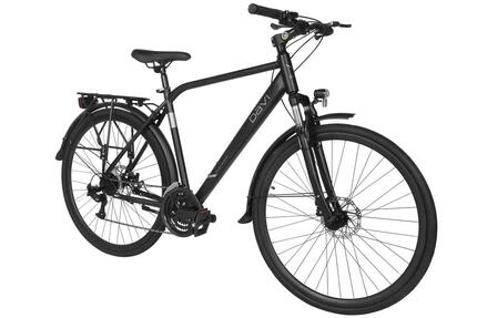 Vélo trekking Davi Vandero, 28", 160–185 cm, 21 vitesses, noir