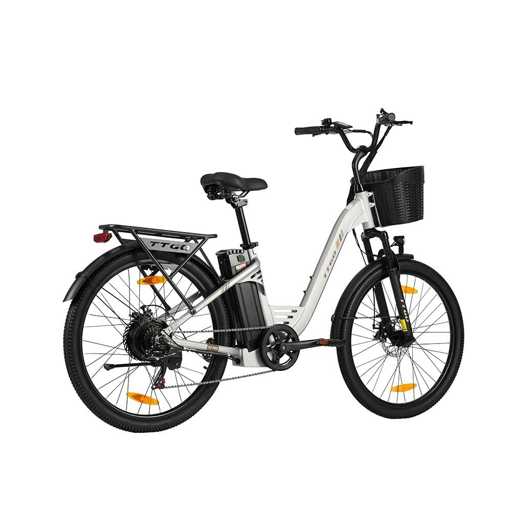Elektrokolo TTGO C2 PRO pro dojíždění, baterie 36 V 18 Ah, Shimano 7 rychlostí 3/7