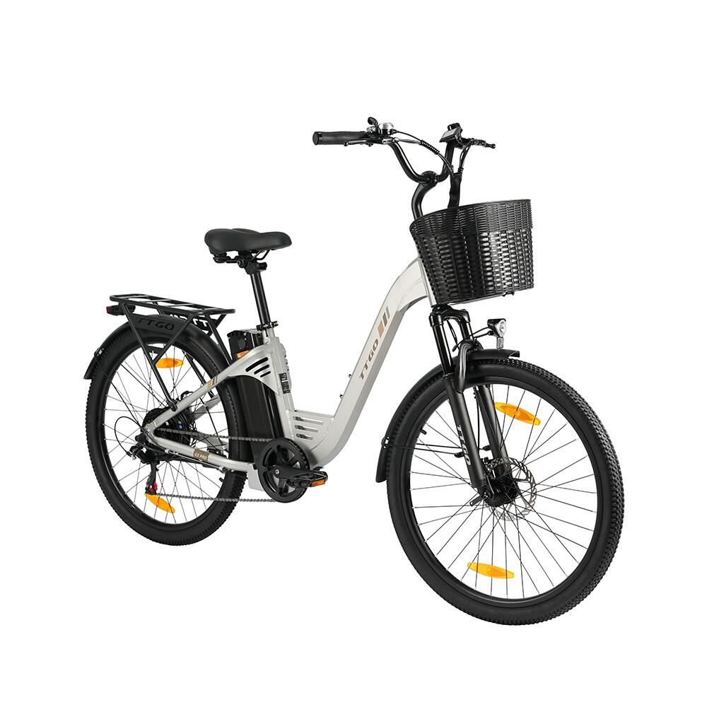 Elektrokolo TTGO C2 PRO pro dojíždění, baterie 36 V 18 Ah, Shimano 7 rychlostí 2/7