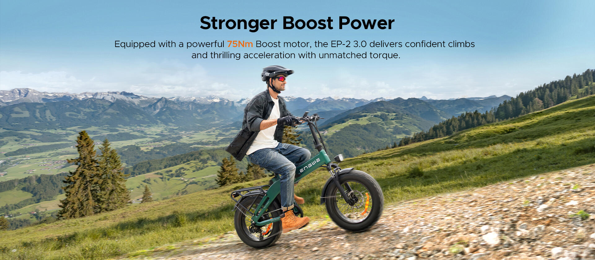 Bicicleta eléctrica plegable ENGWE EP-2 3.0 Boost, 48 V, 13,5 Ah, neumáticos anc 4/7