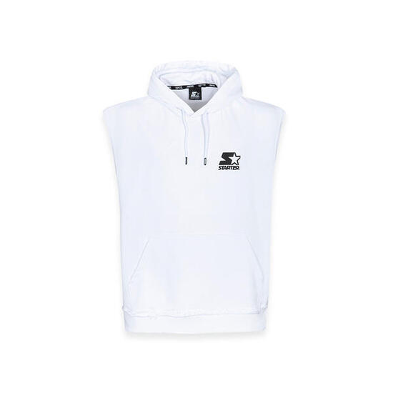 Gilet con cappuccio Iconic Starter BIANCO