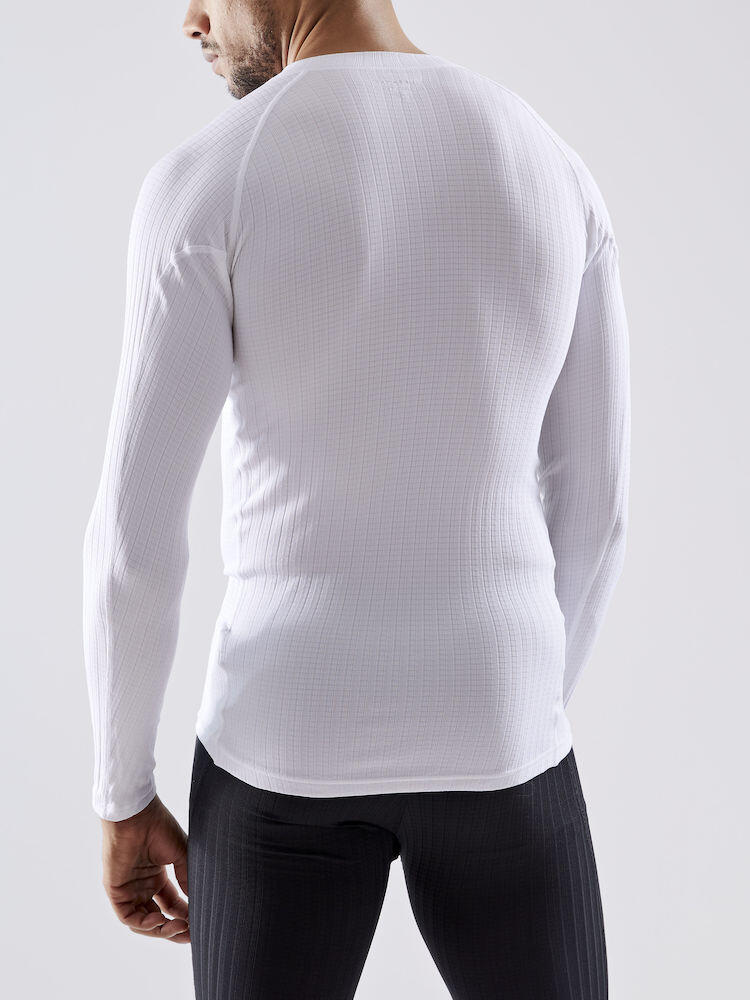 ACTIVE EXTREME X CREW NECK LONG SLEEVE MENS BASELAYER WHITE 2/3