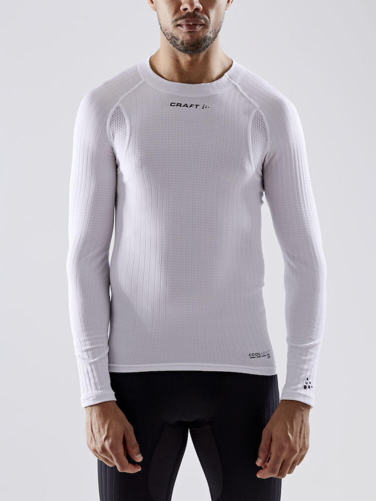 ACTIVE EXTREME X CREW NECK LONG SLEEVE MENS BASELAYER WHITE 3/3