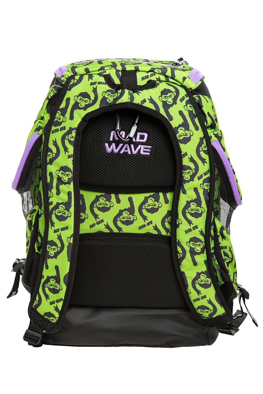 Mochila para piscina y natación 36L MAD TEAM ESTAMPADA Monos Lima 2/4