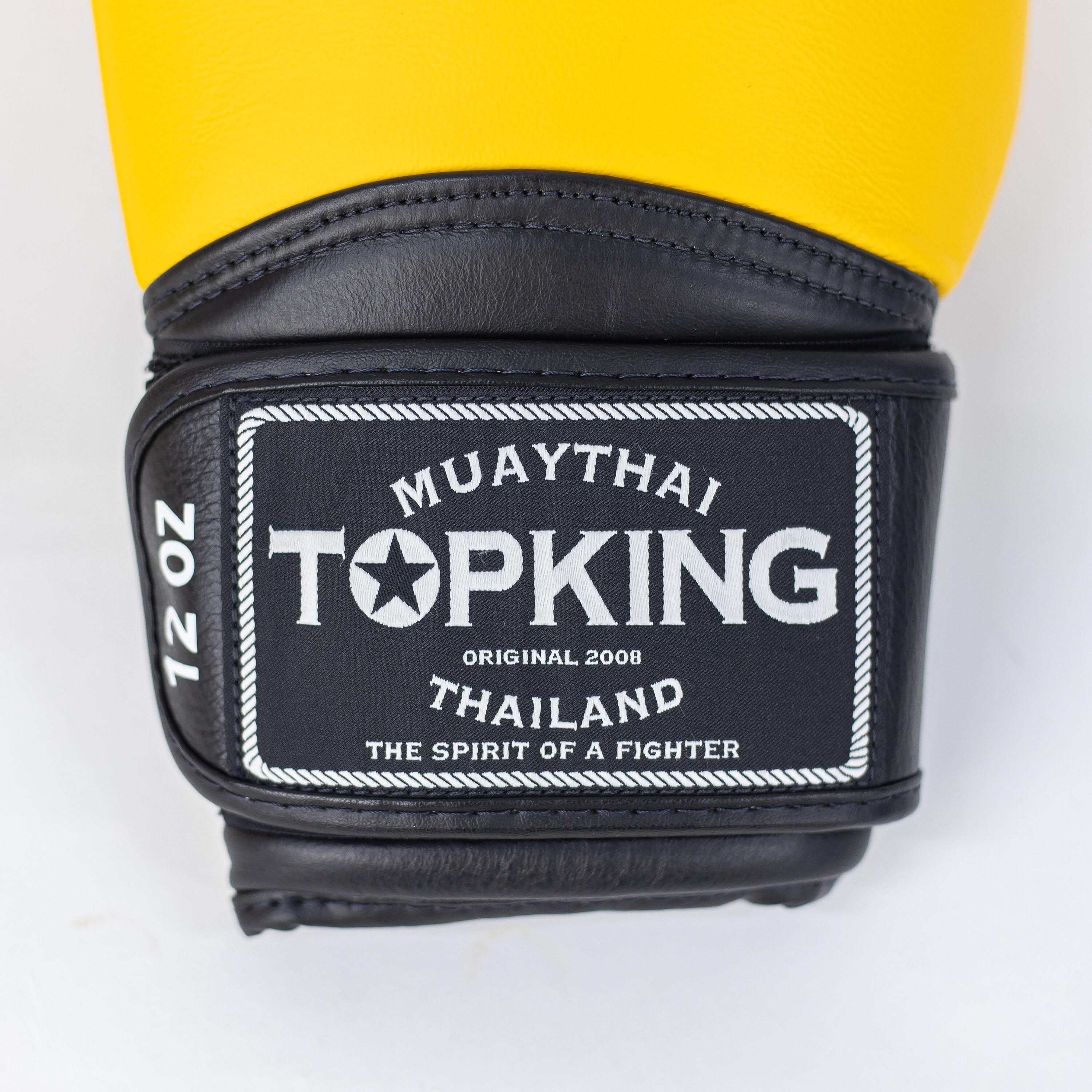 Gants de Boxe Topking SUPER AIR DOUBLE TONE Jaunes RESPIRANTS 3/4