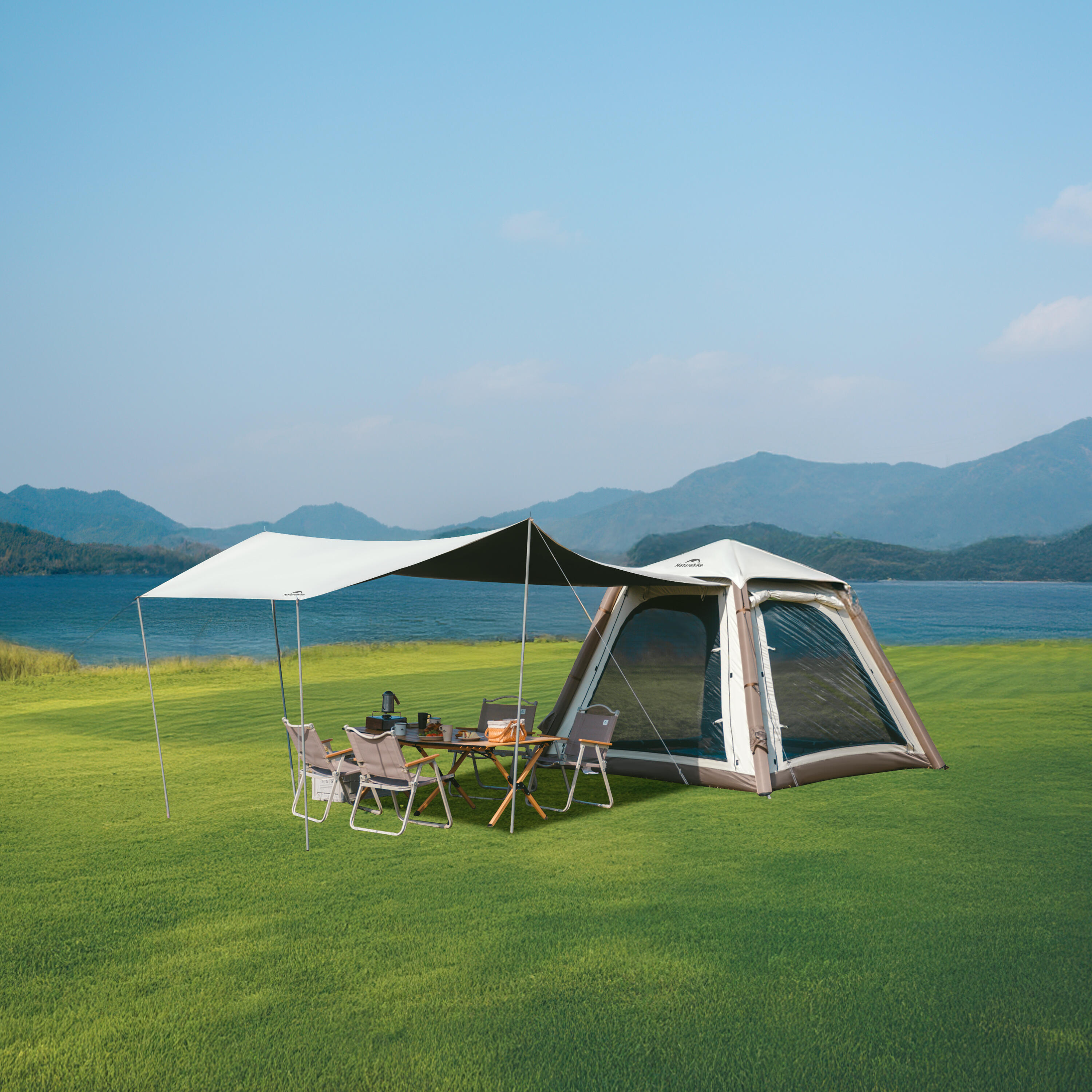 Tienda de campaña hinchable Naturehike Ango Air Pro para3-43 personas 2/7