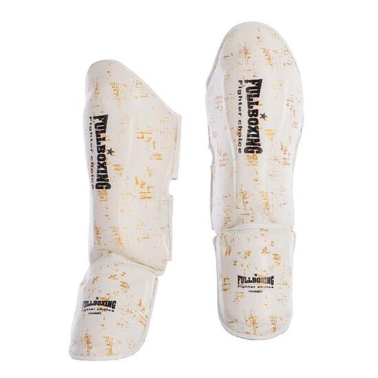 Protège-tibias Fullboxing Hammer paire Blanco