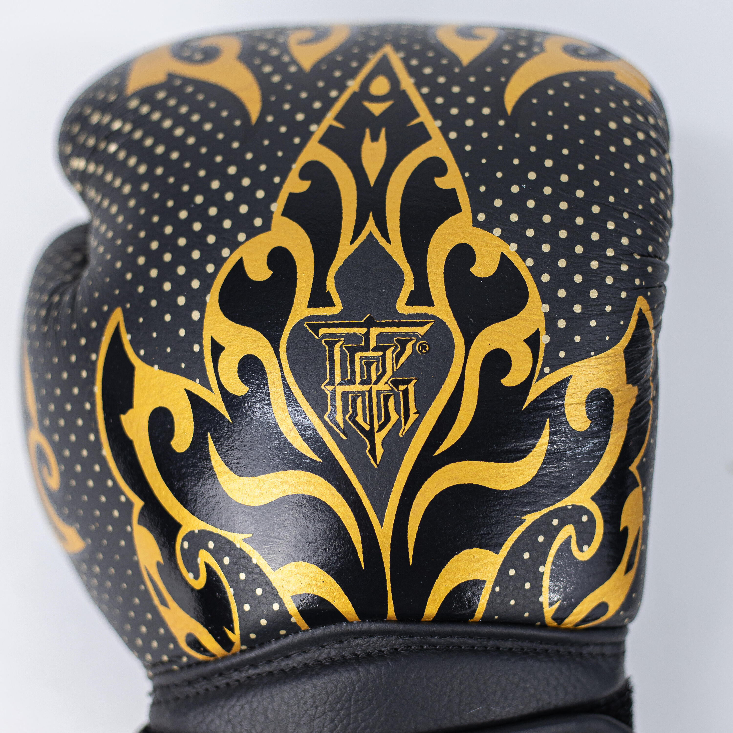 Guantoni da Boxe Topking KANOK Neri PELLE 2/4