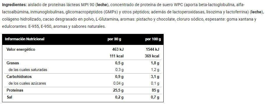 Proteine ​​del latte isolate 90 - 1 kg Dubai Cioccolato VitoBest 2/3