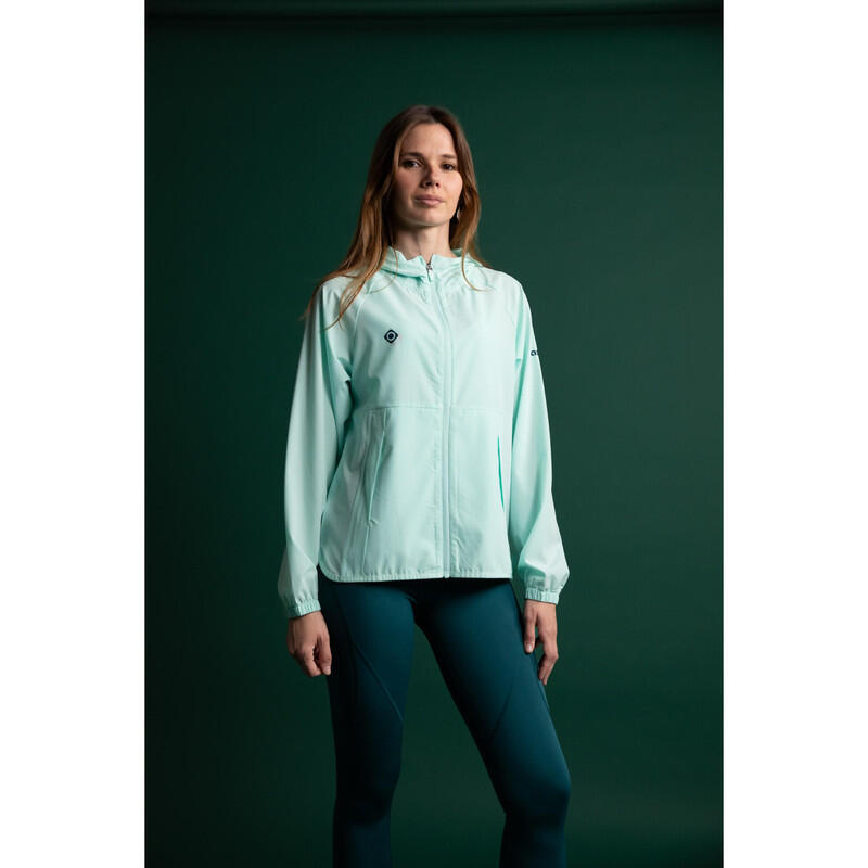 Chaqueta ligera cortavientos ENNA, transpirable y repelente al agua con capucha 3/7