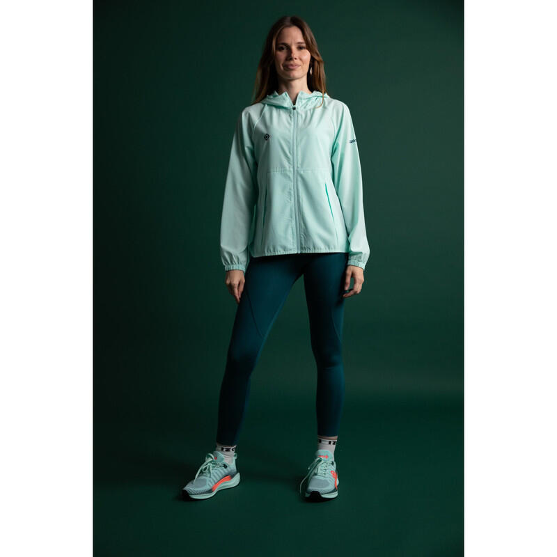 Chaqueta ligera cortavientos ENNA, transpirable y repelente al agua con capucha 6/7