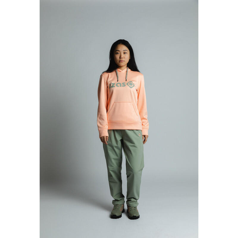Sweatshirt DUERO W V4 para mulher com capuz ajustável, logótipo e bolso frontal 3/7