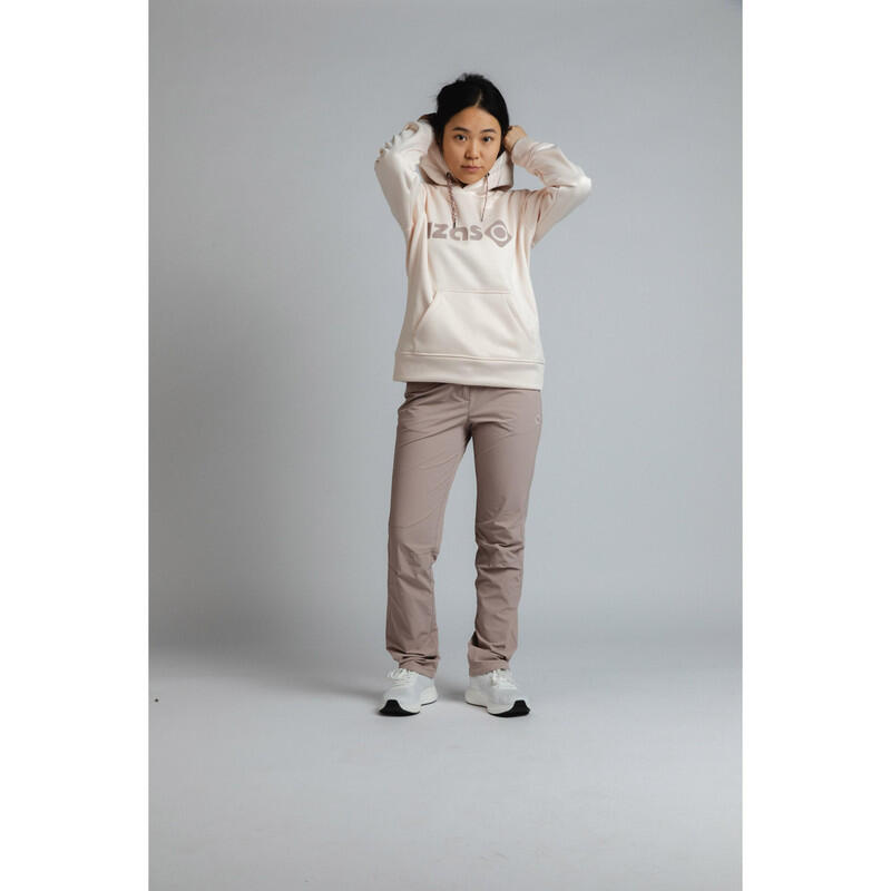 Izas Sudadera para mujer DUERO W V4 con capucha ajustable , logotipo y bolsillo 3/7