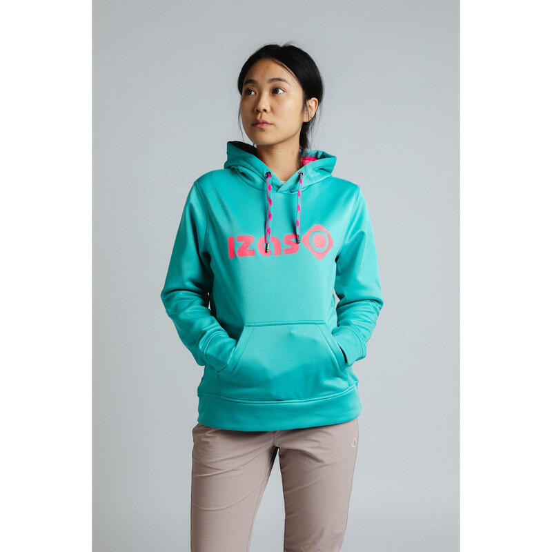 Sweat femme DUERO W V4 avec capuche réglable, logo et poche frontale 5/7