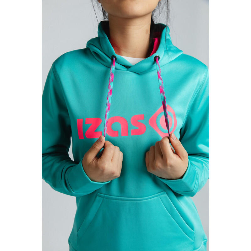 Sweat femme DUERO W V4 avec capuche réglable, logo et poche frontale 7/7