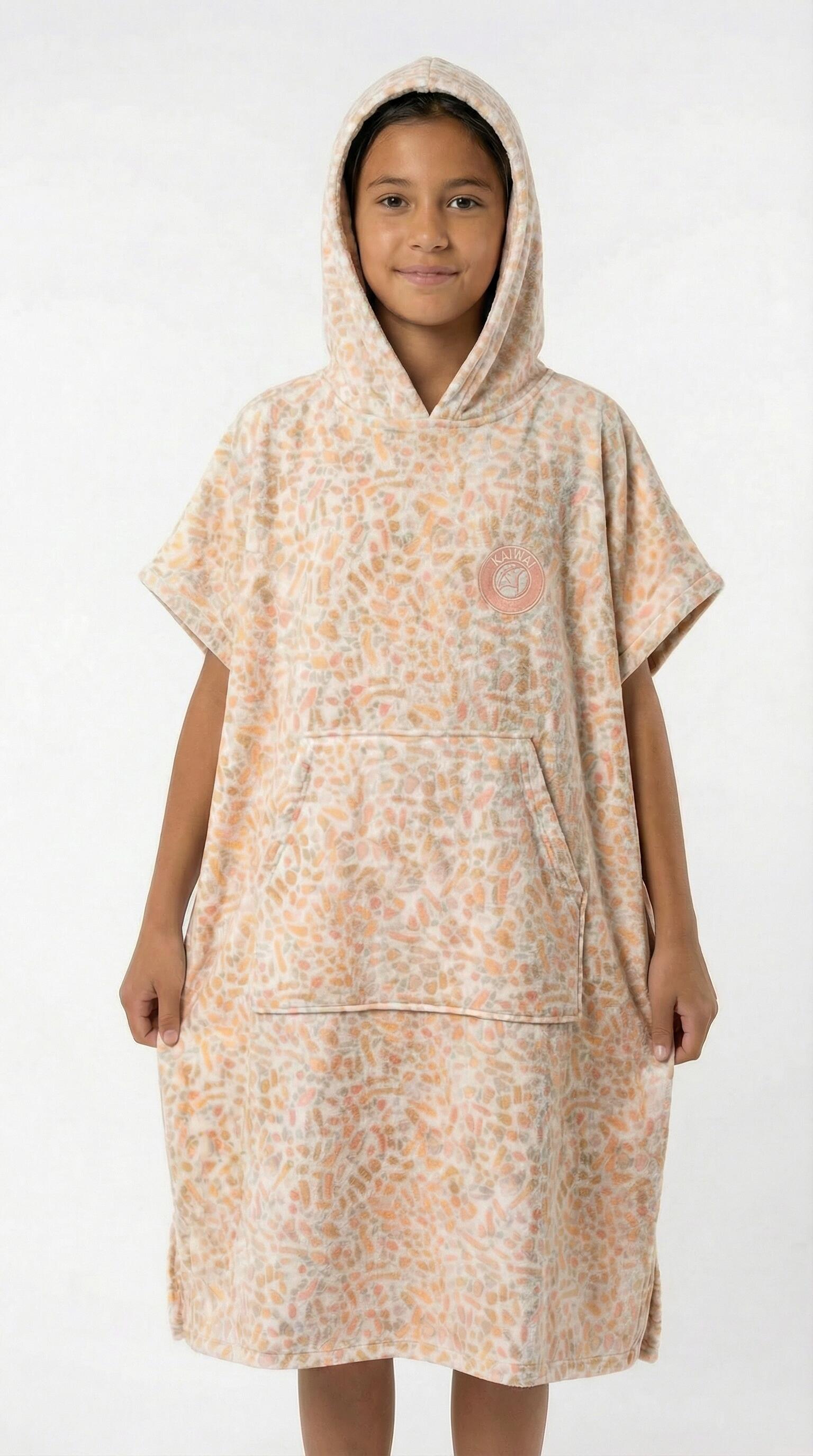 Mädchen Poncho mit Kapuze KAIWAI 2/3