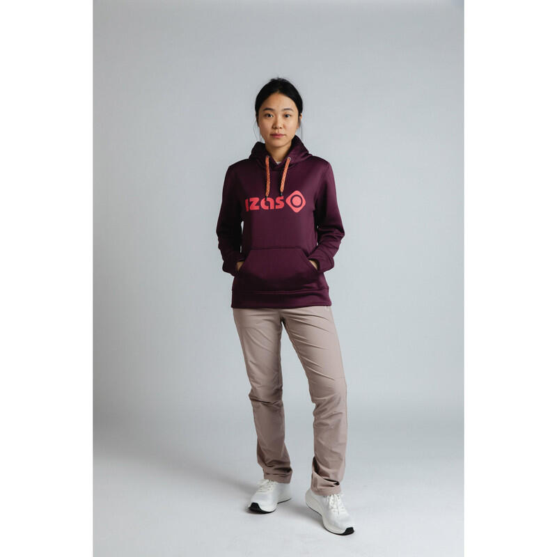 Sweatshirt DUERO W V4 para mulher com capuz ajustável, logótipo e bolso frontal 3/7