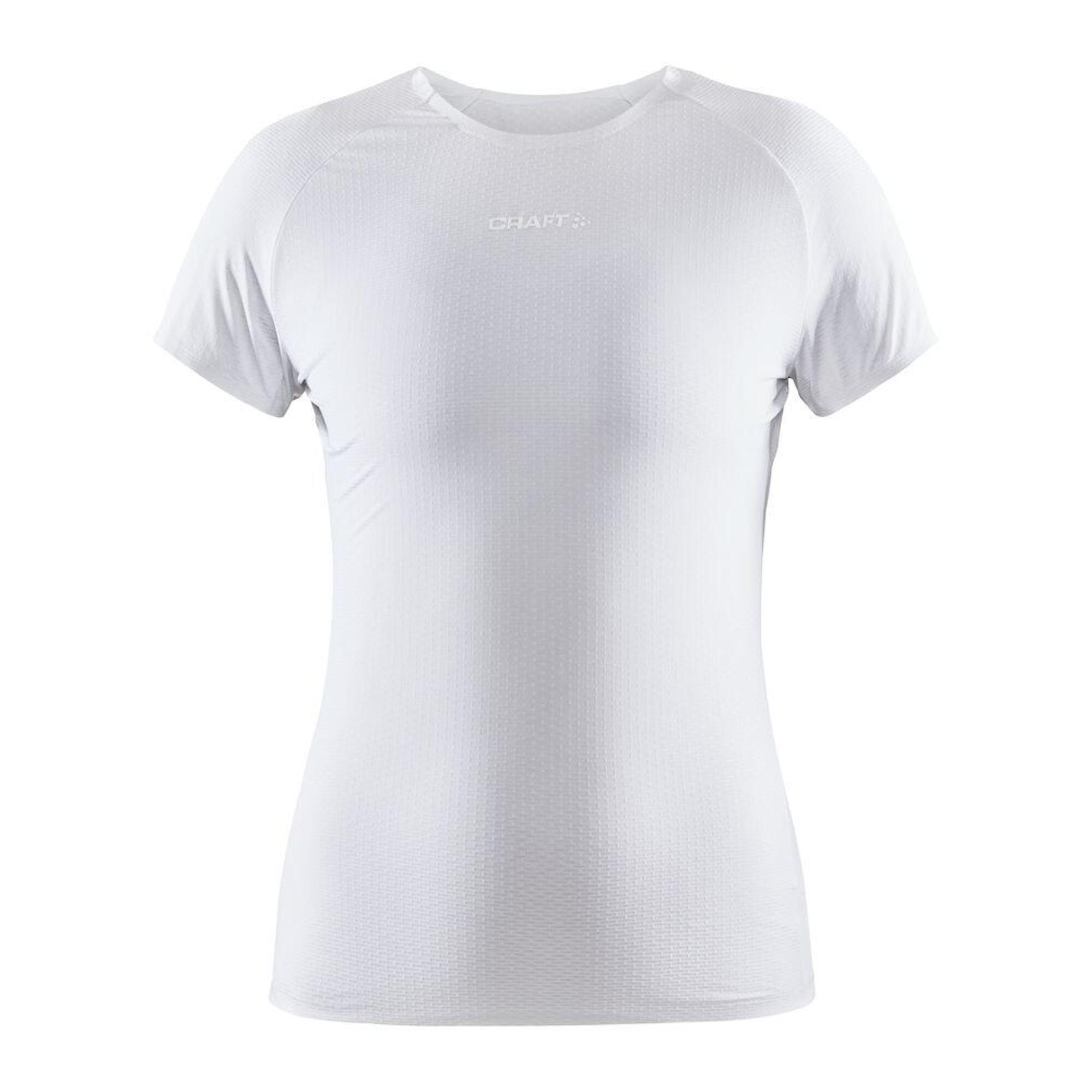 CRAFT Pro Dry Nanoweight Short Sleeve Womens Baselayer White
