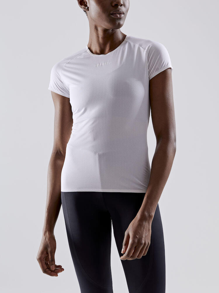 Pro Dry Nanoweight Short Sleeve Womens Baselayer White 3/6