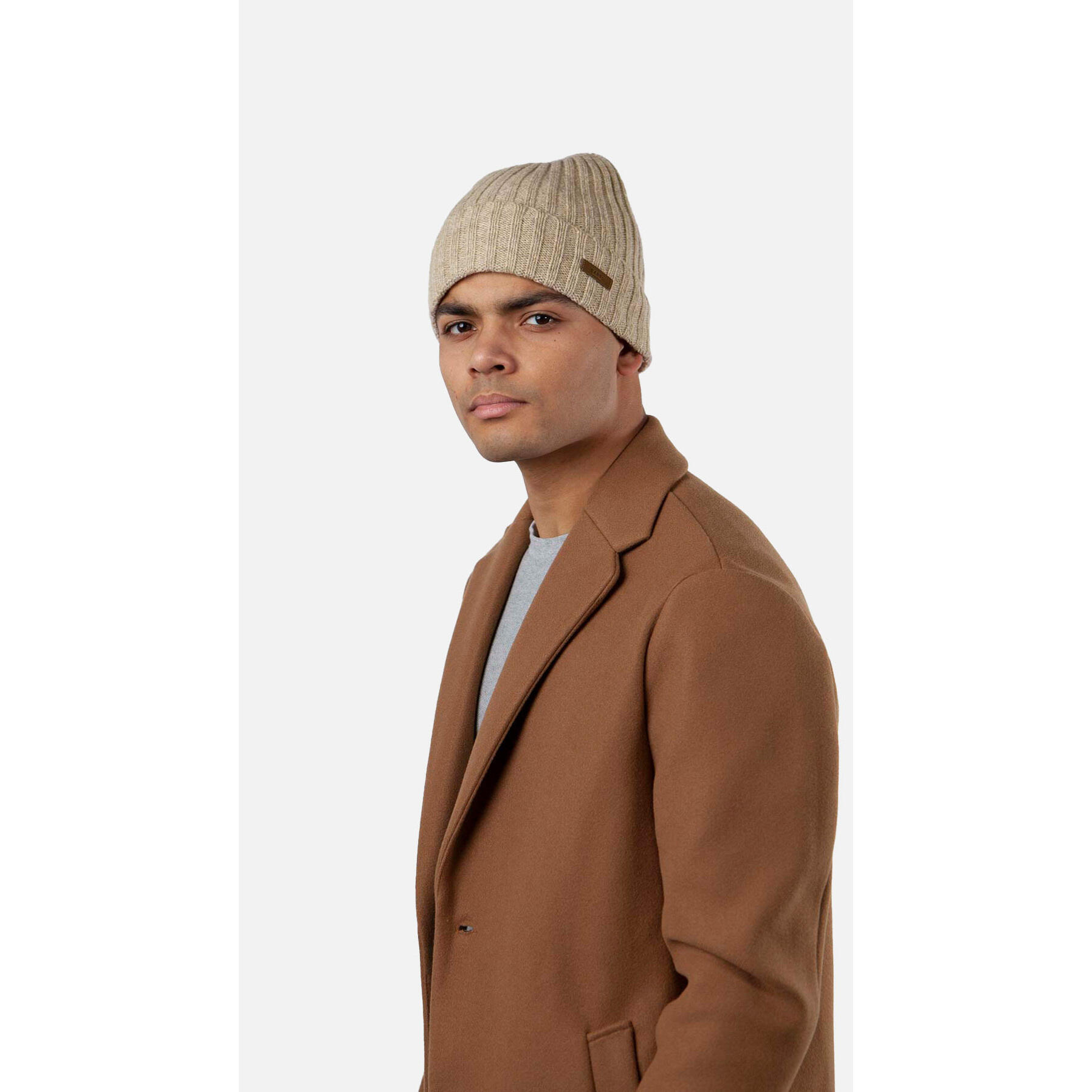 Gorro Haakon Turnup Heather Grey para hombre 2/2