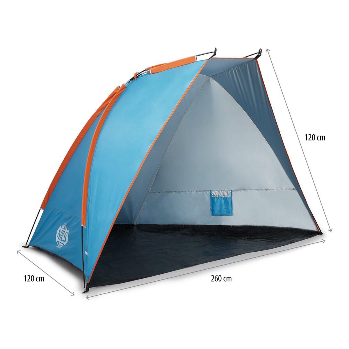 Strandtent XXL met UV-bescherming voor familie NILS CAMP NC8030 7/7