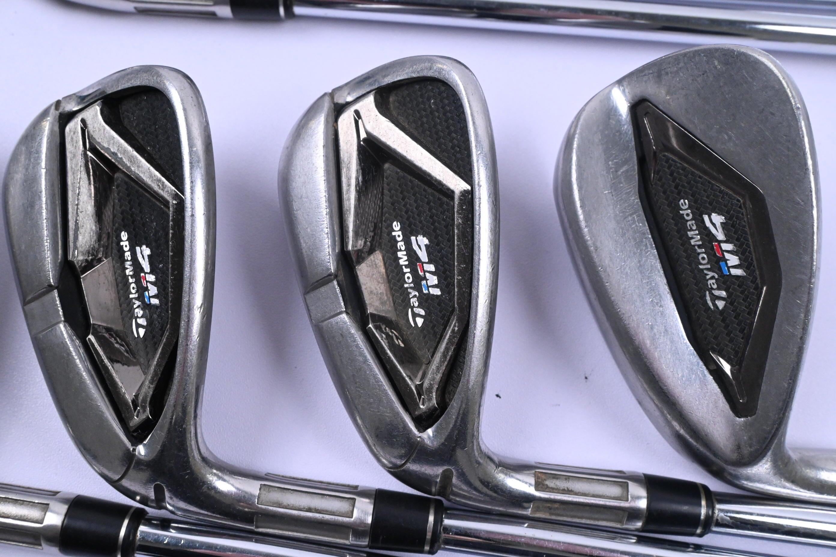 Left Hand Taylormade M4 Irons / 5-PW+SW / Regular Flex KBS Max 85