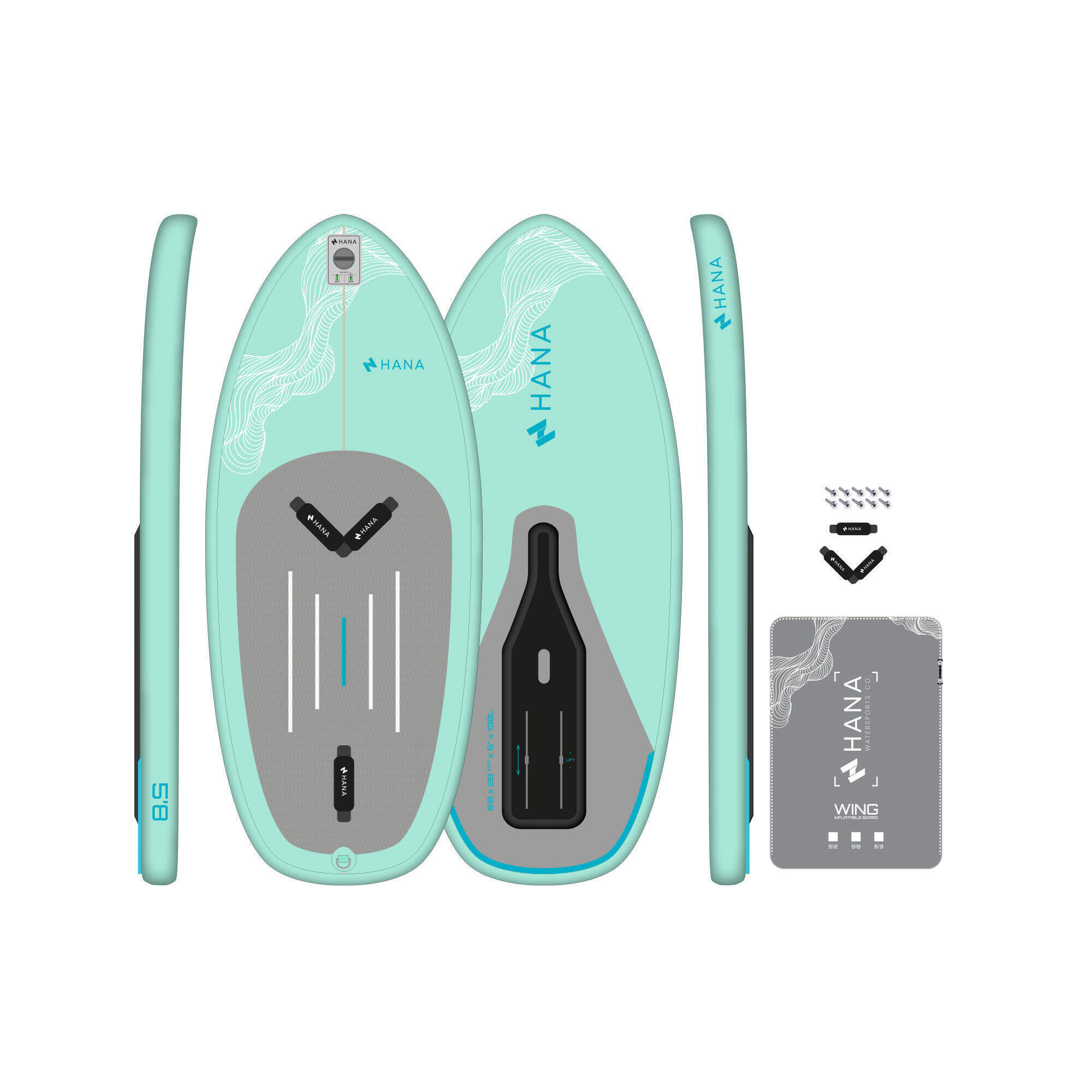 HANA OUTDOORS Wingfoilový nafukovací board HANA Premium