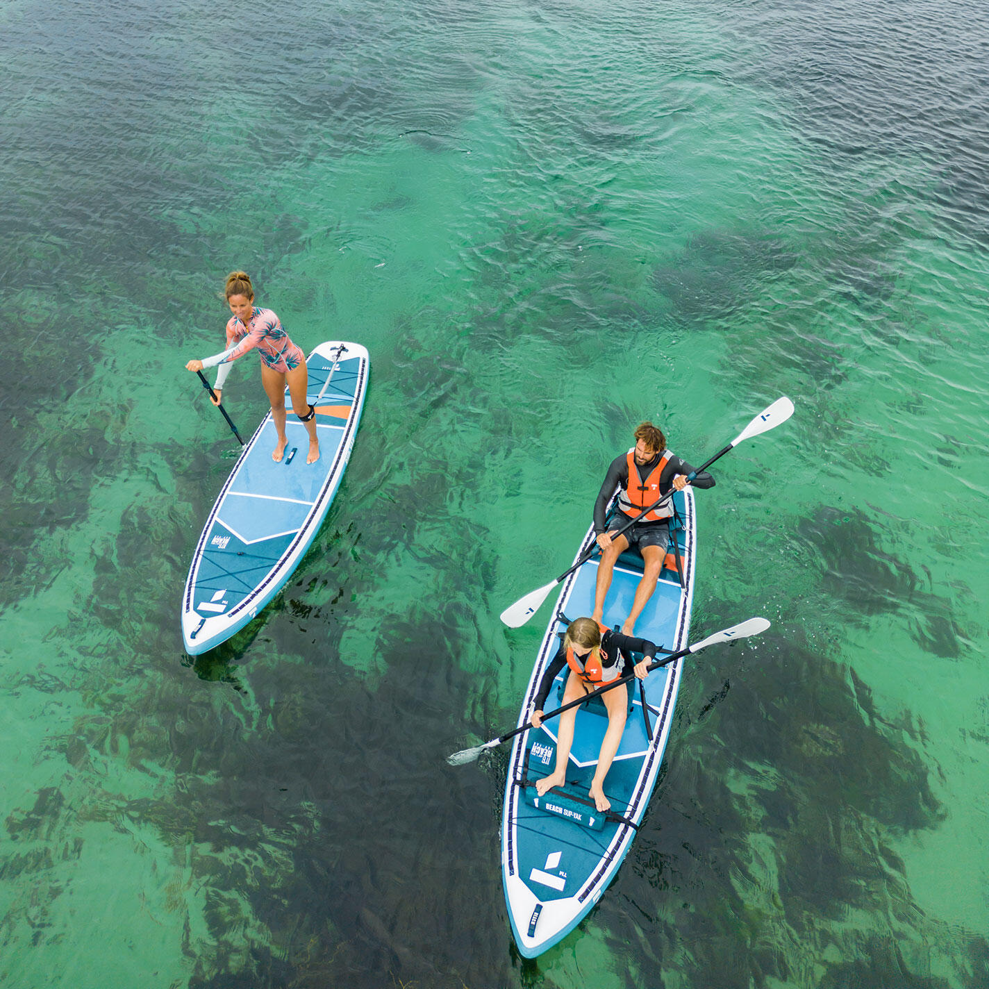 Paddle SUP-YAK Beach Air 10'6 – Paddle gonflable convertible kayak 2/6