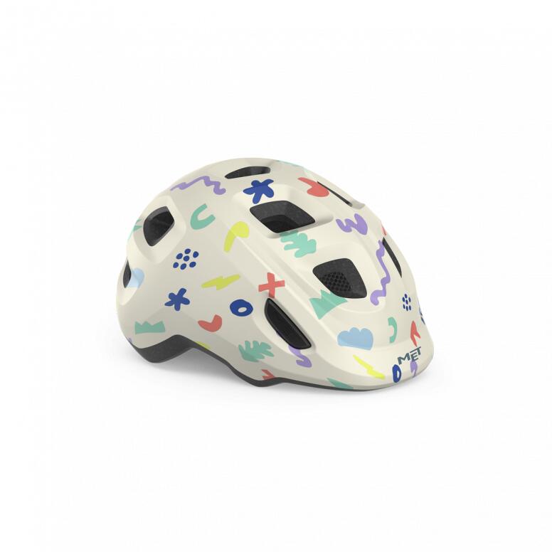 MET Hooray Kids Cycle Helmet  White 46-52cm (X-Small)