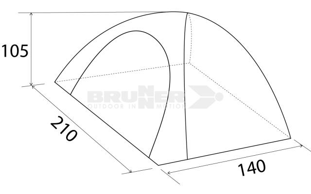 Tienda Brunner Strato 2 Automatic para 2 personas. 3/7
